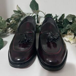 Jarman Regency Collection Tassel Loafer Dress Shoes Men's 8D Burgundy Leather
